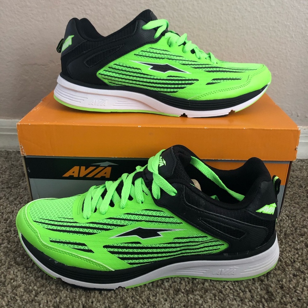 Neon Green Avia Running Shoes